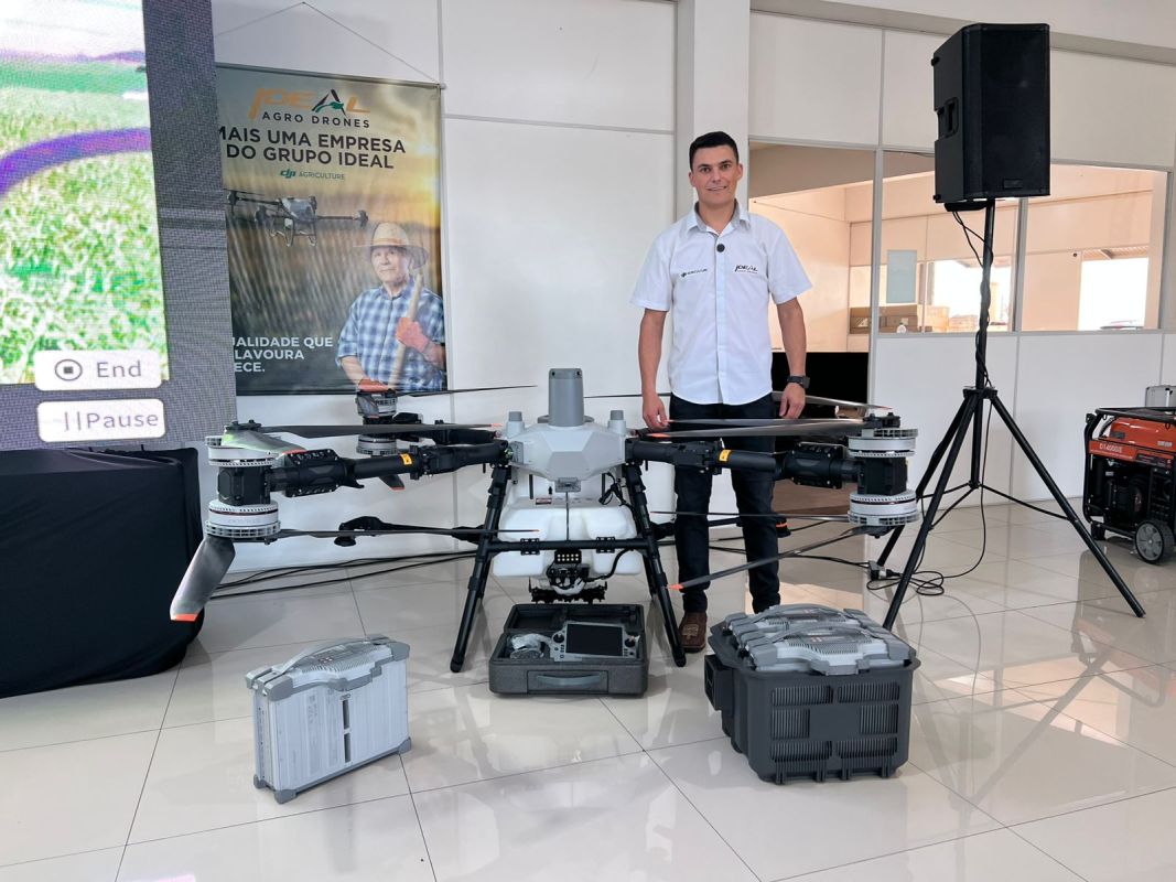 VÍDEO: Ideal Agro Drones apresenta o Drone Agrícola T100, novo lançamento da DJI