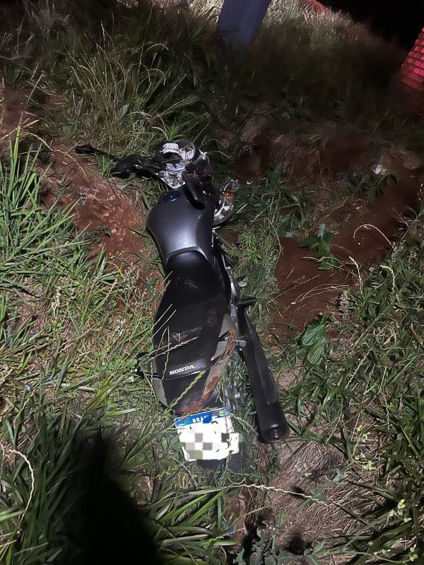 Acidente registrado no interior de Xanxerê deixa motociclista ferido 