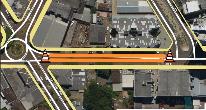 Rua do centro de Xanxerê será bloqueada para podas de árvores na segunda-feira (17)
