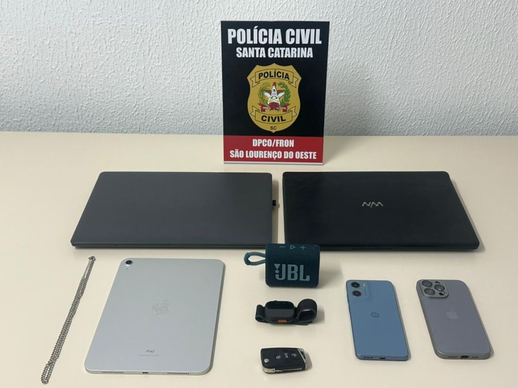 Polícia Civil cumpre mandado e apreende bens em investigação de fraude de meio milhão de reais em São Lourenço do Oeste