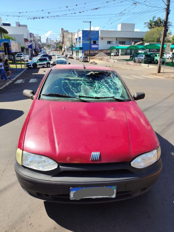 Atropelamento deixa homem ferido no centro de Xaxim