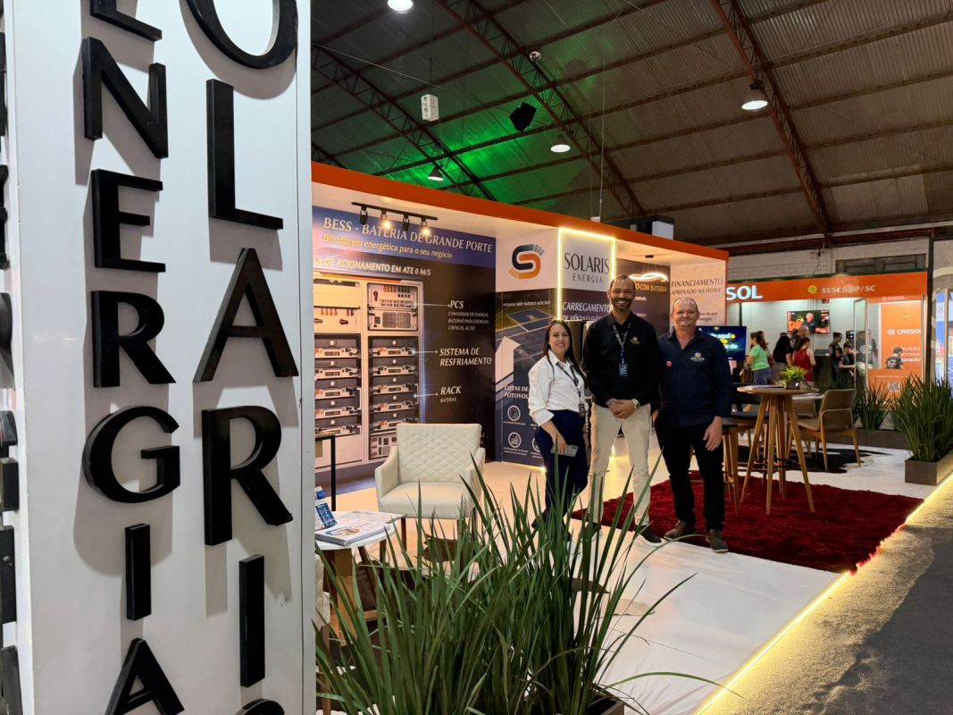 VÍDEO: A Solaris Energia apresenta na ExpoFemi condições especiais para quem quer investir em energia fotovoltaica e começar a economizar de verdade 