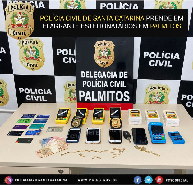 Homens foram encaminhados para o sistema prisional de Chapecó. Foto: Polícia Civil 