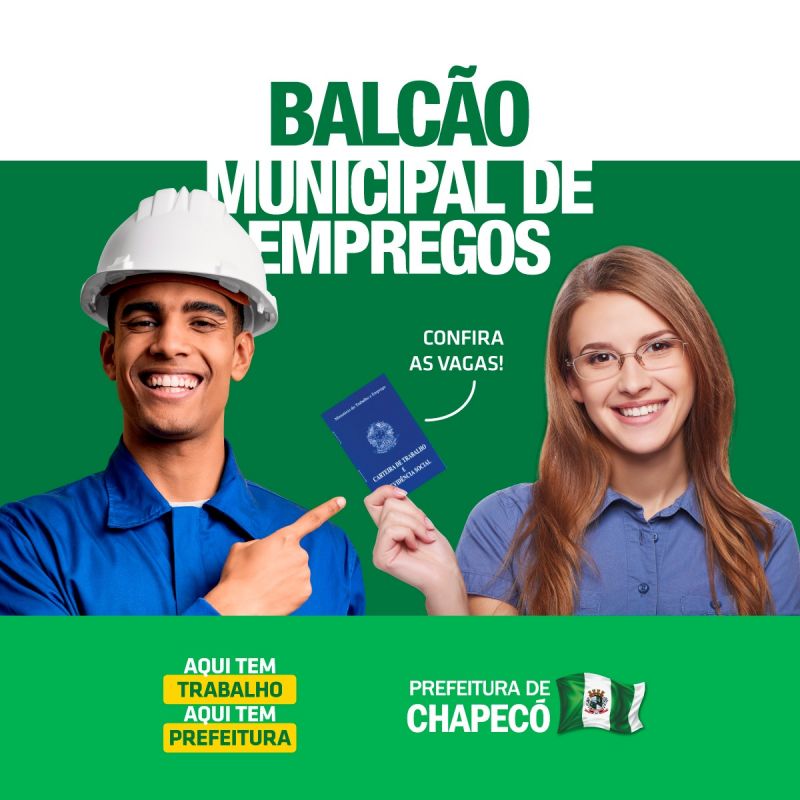 Chapecó começa semana com mais de mil vagas de emprego