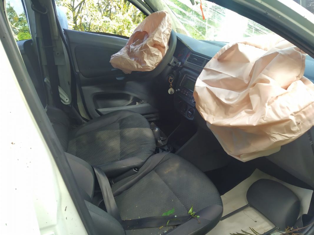 Saídas de pista: Óleo na rodovia provoca dois acidentes na BR-282