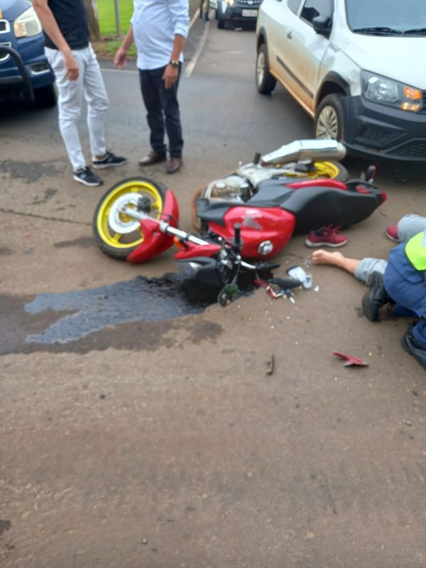 Motociclista Fica Ferido Após Grave Acidente Na BR-282, No Oeste