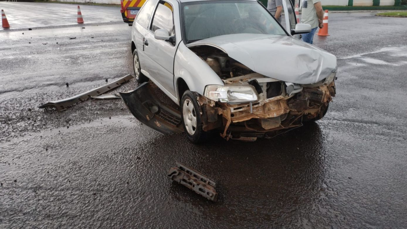 Mulher fica ferida em colisão registrada em Abelardo Luz
