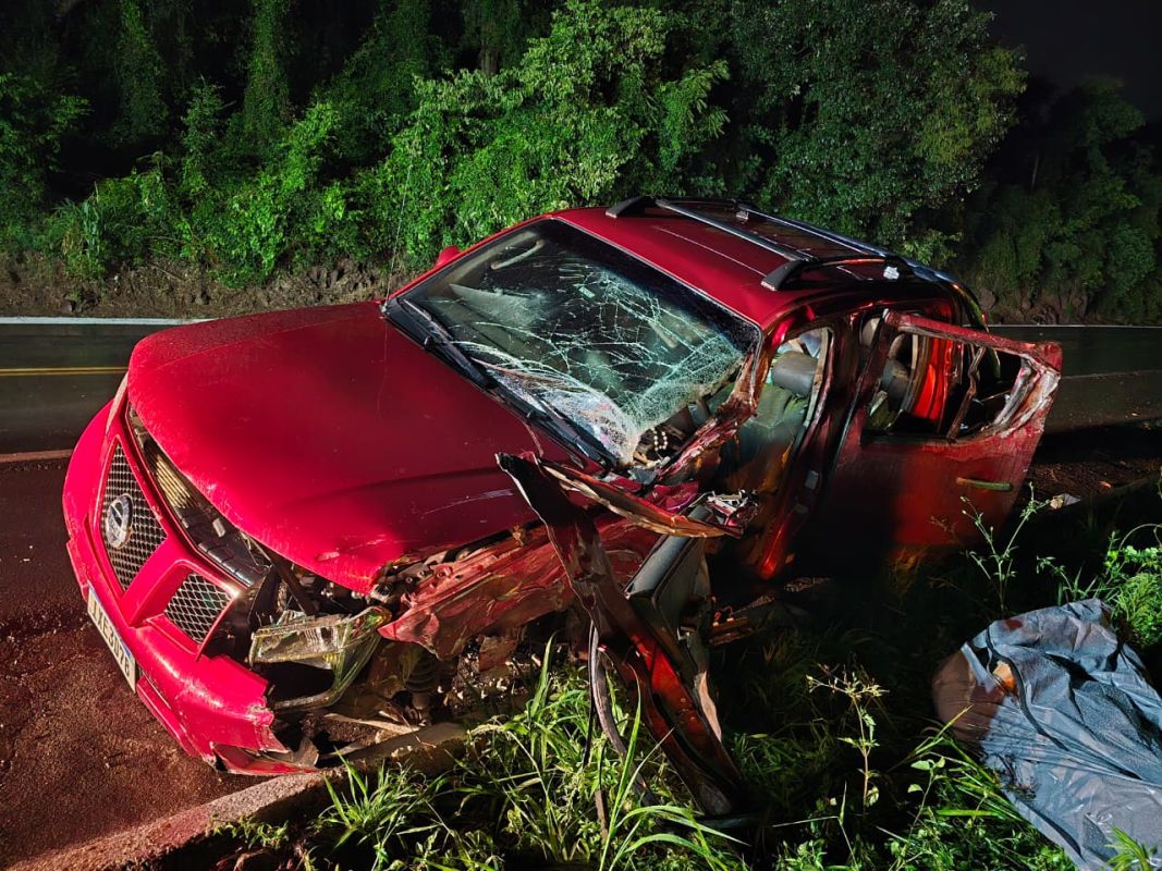 Homem morre em acidente registrado na BR-282, entre Xaxim e Cordilheira Alta