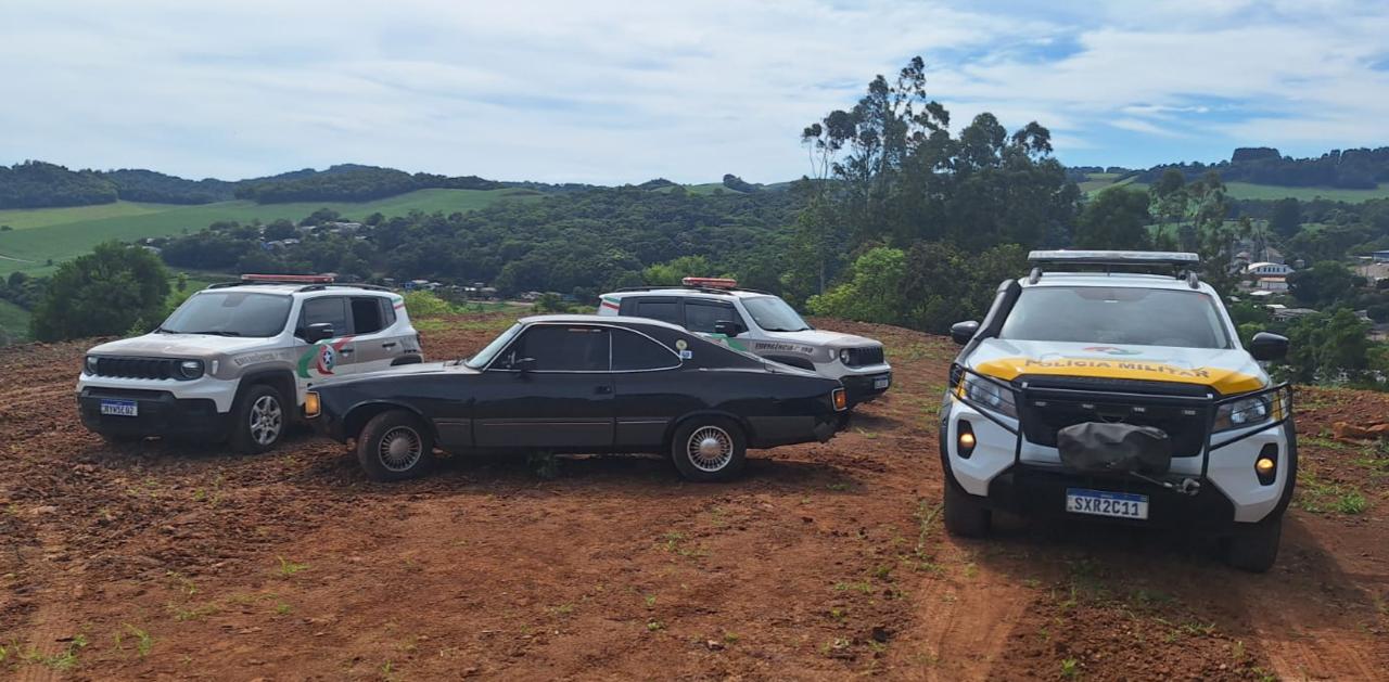 Veículo furtado é recuperado na SC-480 e suspeito é preso em São Lourenço do Oeste