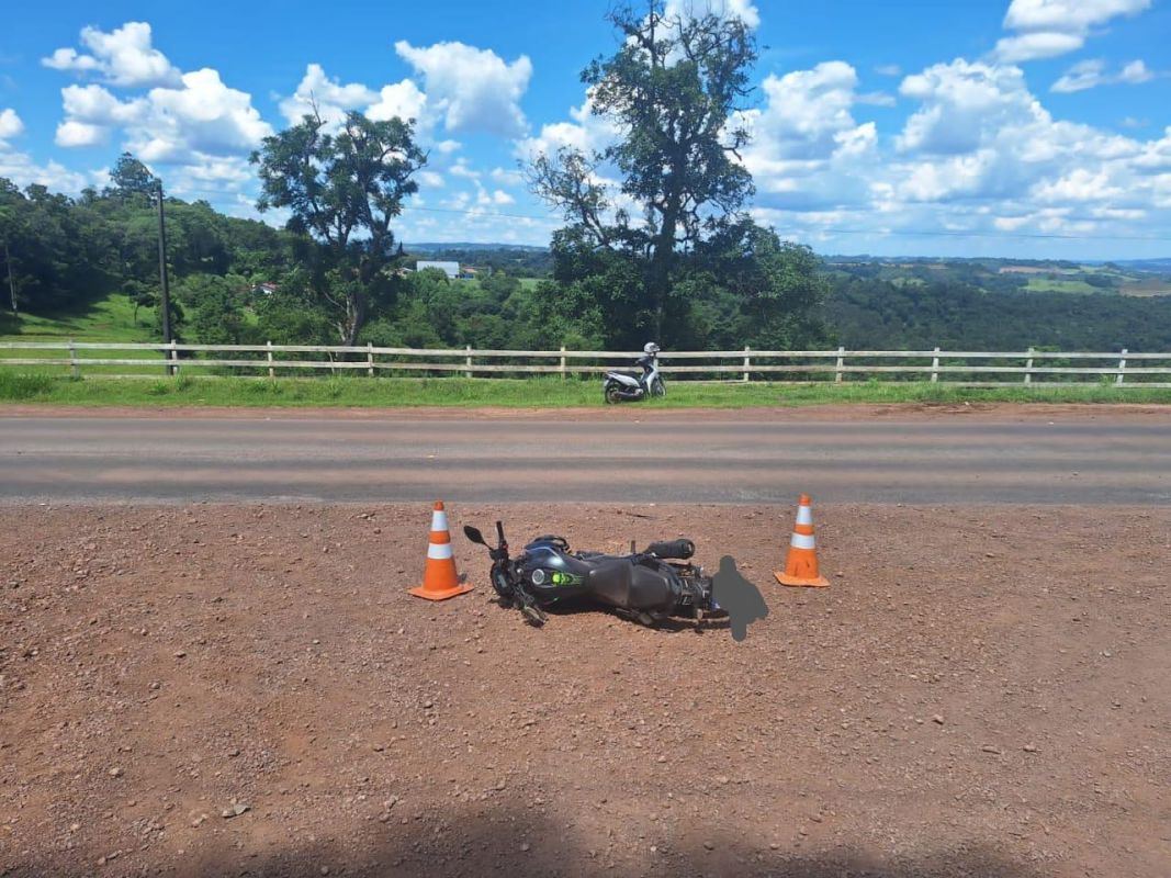 Colisão entre motocicletas deixa duas mulheres feridas na SC-163
