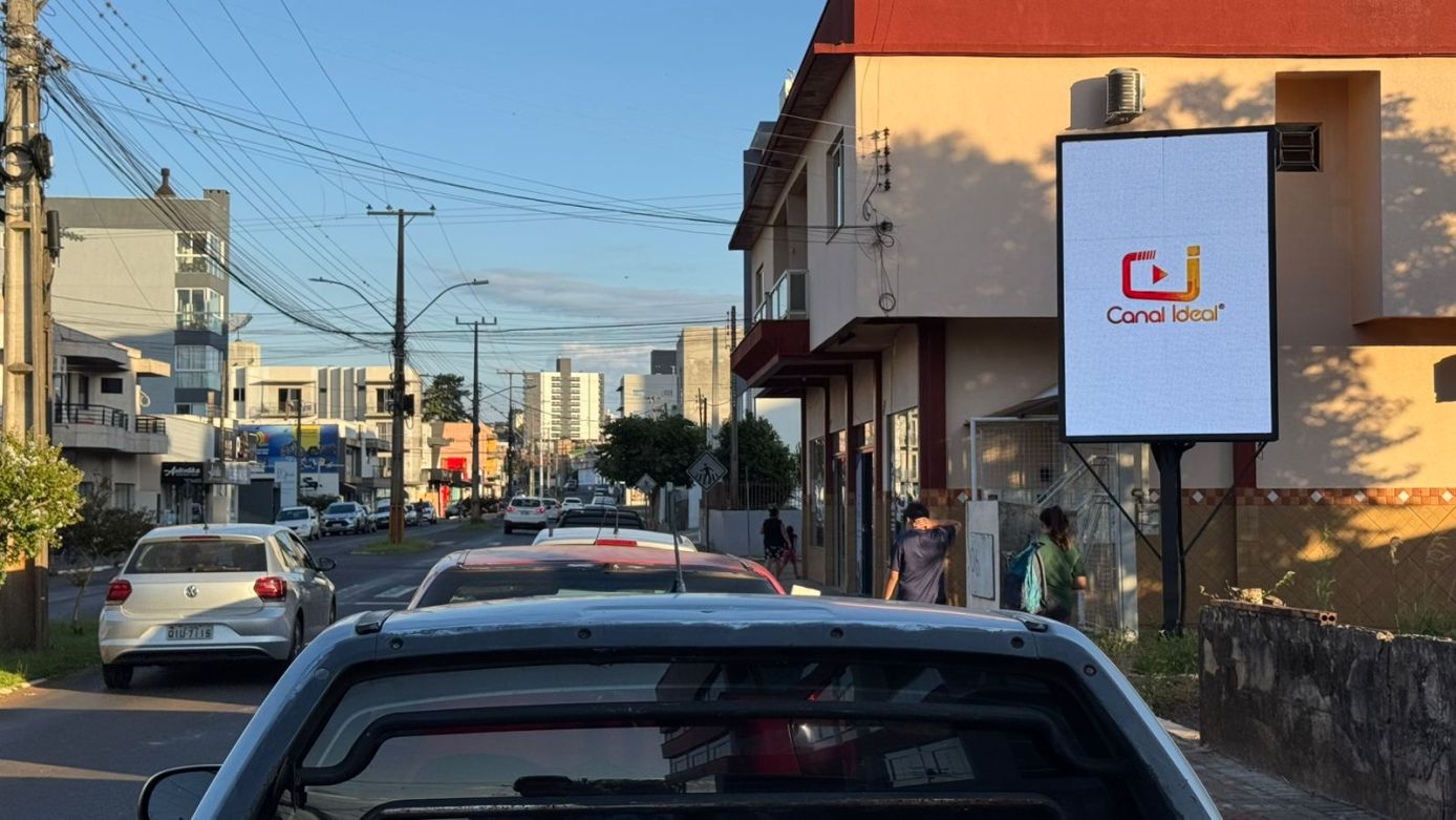Canal Ideal conta com novo painel de LED em ponto estratégico de Xanxerê