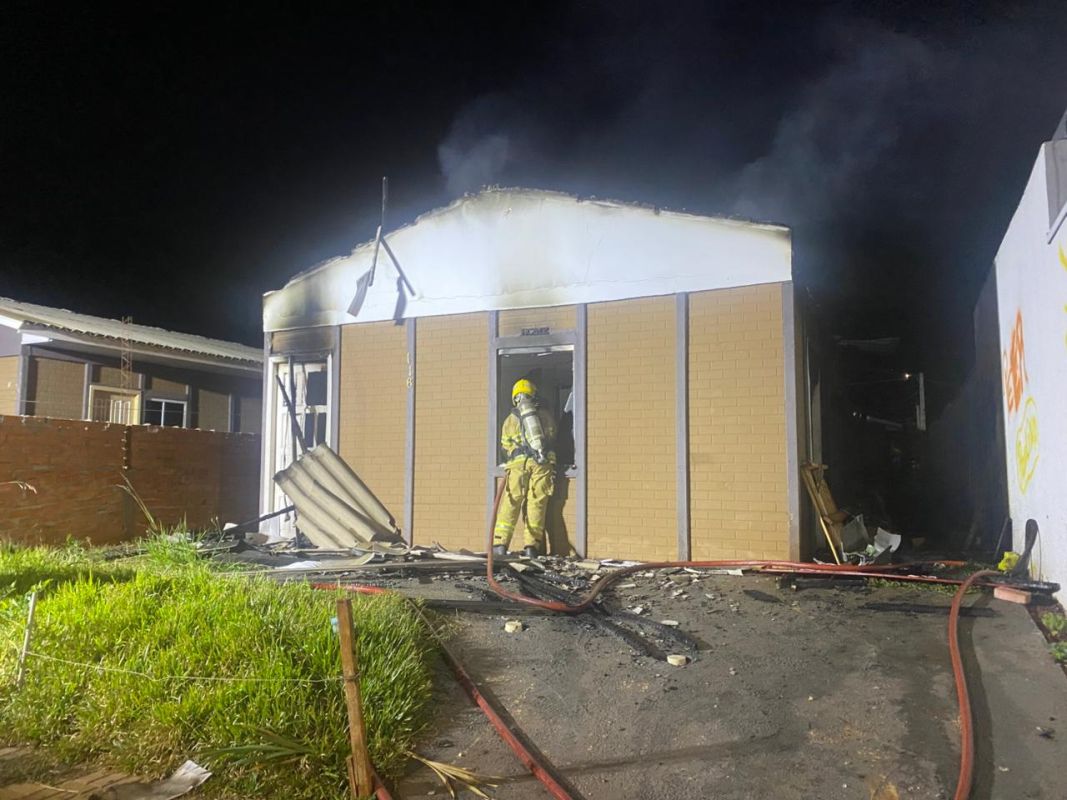 Incêndio destrói residência em Xanxerê