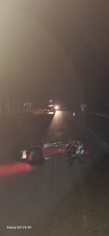 Queda de motocicleta deixa um ferido e uma jovem morta no interior de Tunápolis