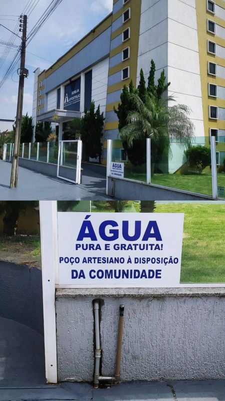 Igreja Apostólica disponibiliza água de poço artesiano para moradores de Xanxerê