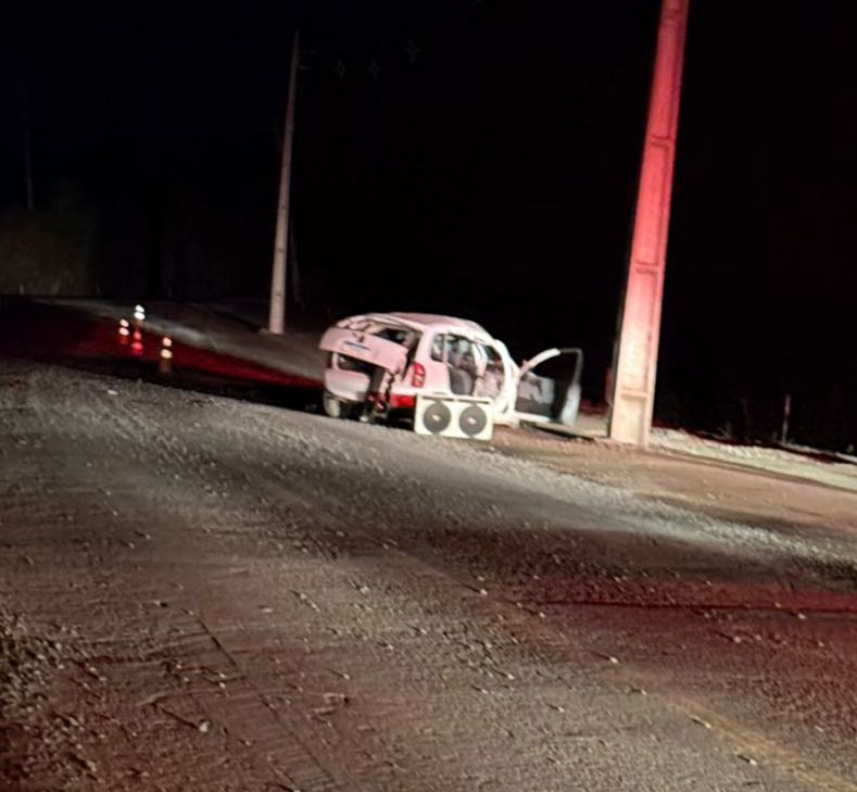 Homem fica gravemente ferido após capotamento na SC-283, em Seara