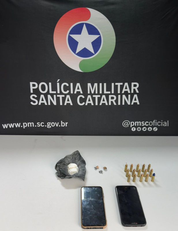 Homem é preso por tráfico de drogas, posse de munição e disparo de arma de fogo em Xanxerê