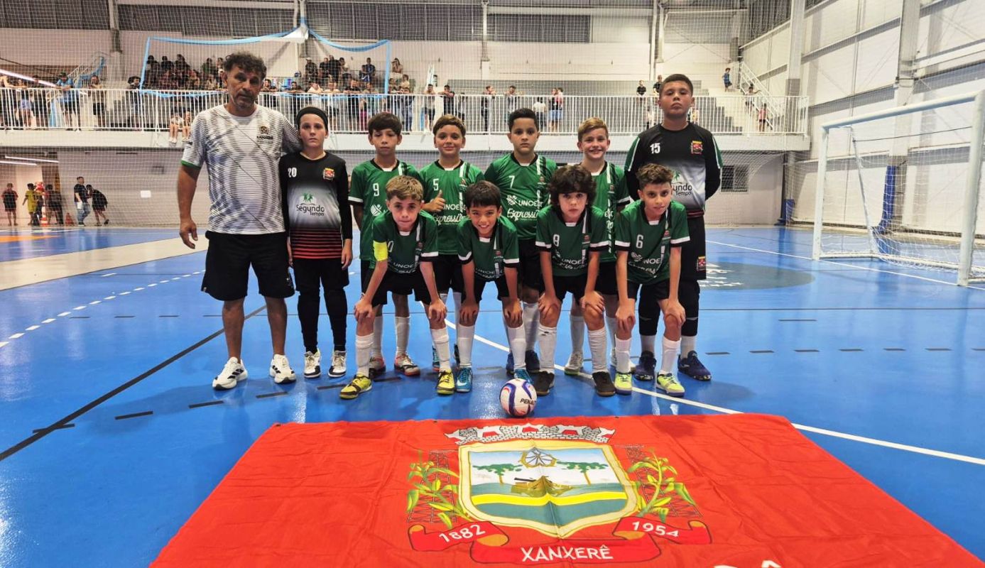 Equipes sub-8 e sub-11 de Xanxerê entram em quadra neste fim de semana pela Liga Catarinense de Futsal
