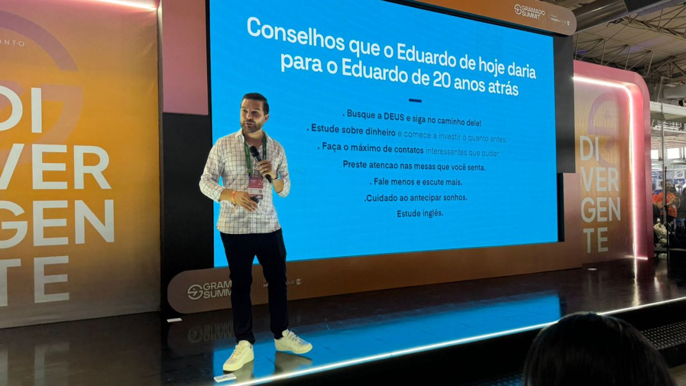 VÍDEO: Eduardo Christ, criador do personagem Badin, palestrou no Gramado Summit 2026