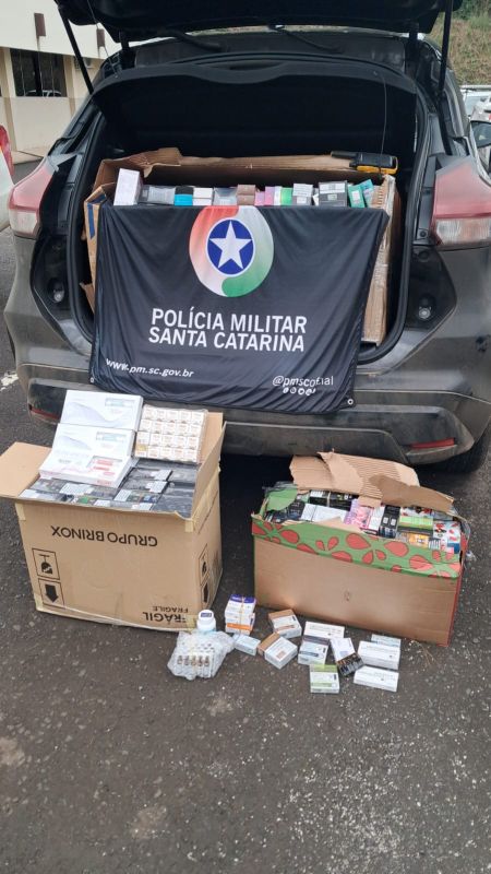 Polícia Rodoviária apreende mais de 2 mil cigarros eletrônicos no Meio-Oeste