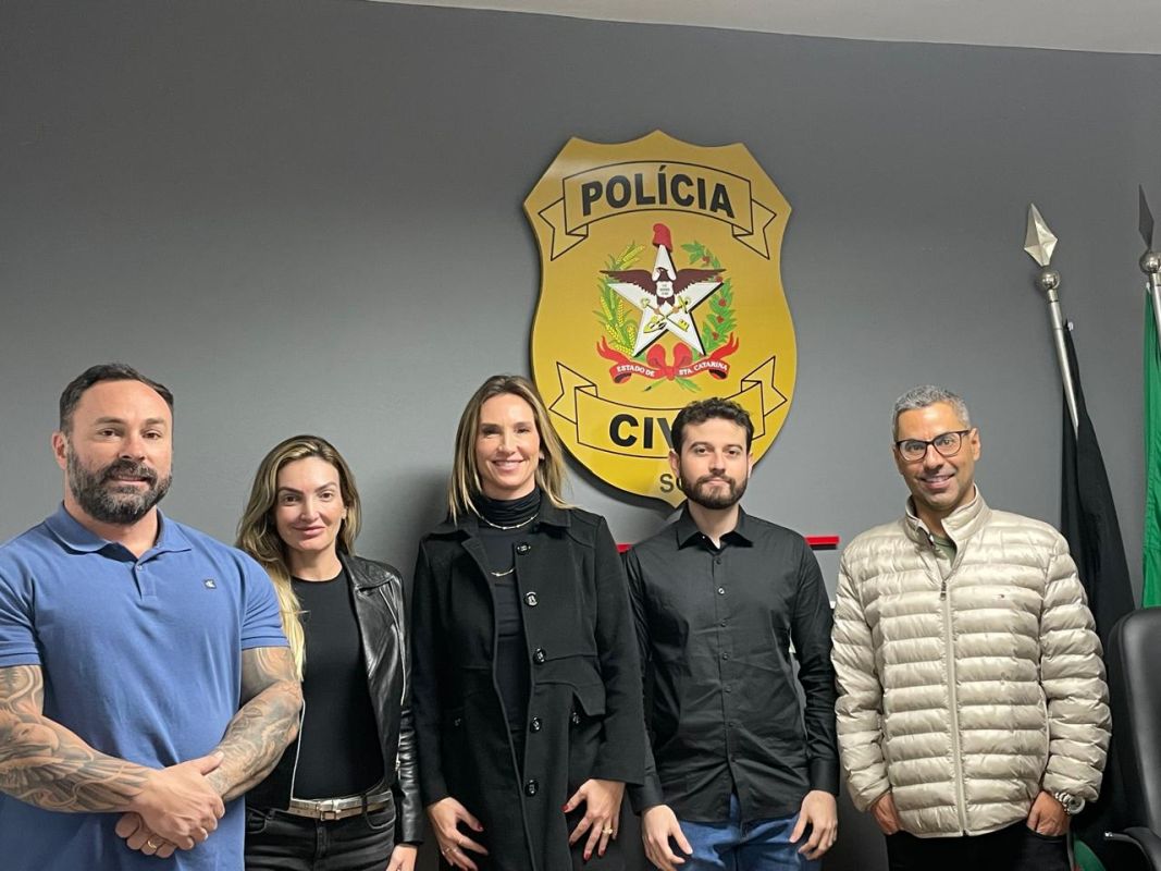 Delegada-Geral Adjunta da Polícia Civil realiza visita institucional em Xanxerê
