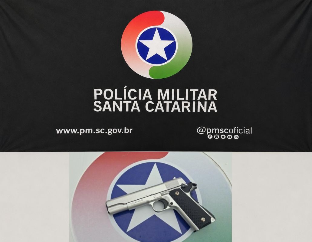 Polícia Militar apreende droga e simulacro de arma em Concórdia