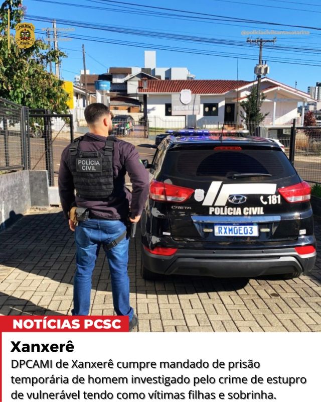 Homem investigado por estupro de vulnerável contra filhas e sobrinha é preso em Xanxerê