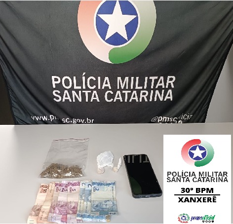 Homem é preso por tráfico de drogas no Bairro Vila União, em Xanxerê