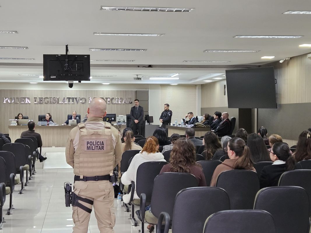 Julgamento durou mais de 20 horas (Foto: TJSC)