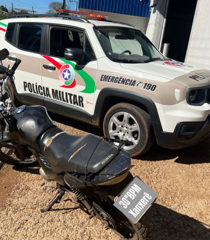 Homem é preso por receptação após ser flagrado com motocicleta furtada em Xanxerê