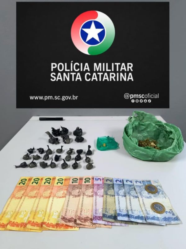 Homem é preso por tráfico de drogas durante operação das polícias Civil e Militar em Xanxerê