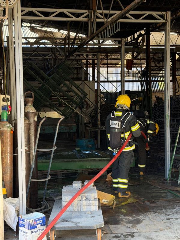 Incêndio atinge tanque de tinta em empresa de Seara e causa prejuízos