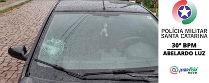 Pedestre fica ferida após ser atropelada por carro em Abelardo Luz
