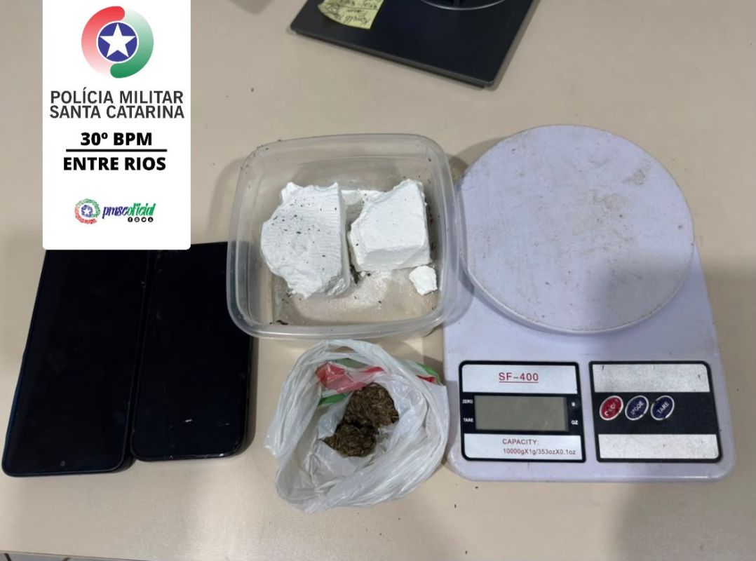 Duas pessoas são presas por tráfico de drogas em Entre Rios
