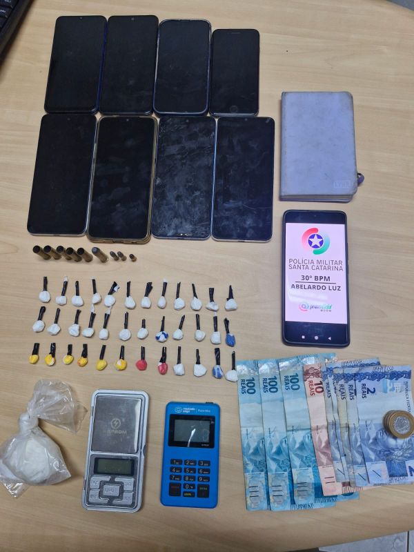 Dois homens são presos por tráfico de drogas durante operação em Abelardo Luz