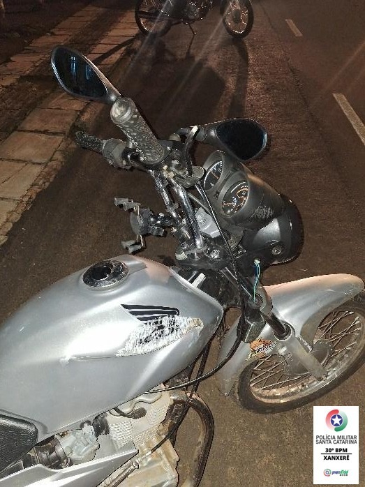 Motociclista fica ferido após colisão entre duas motos em Xanxerê