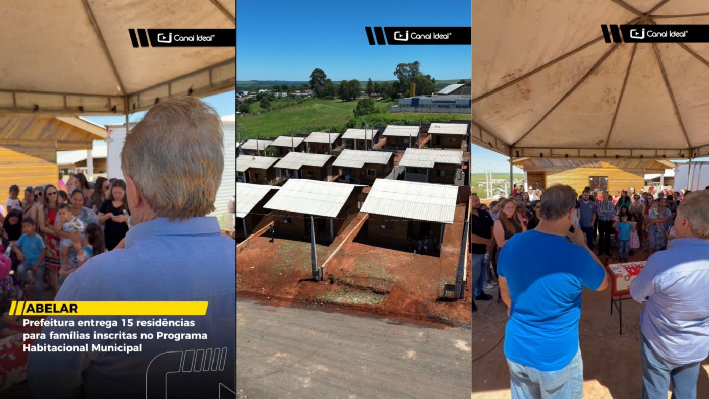 VÍDEO: Prefeitura entrega 15 residências para famílias inscritas no Programa Habitacional Municipal