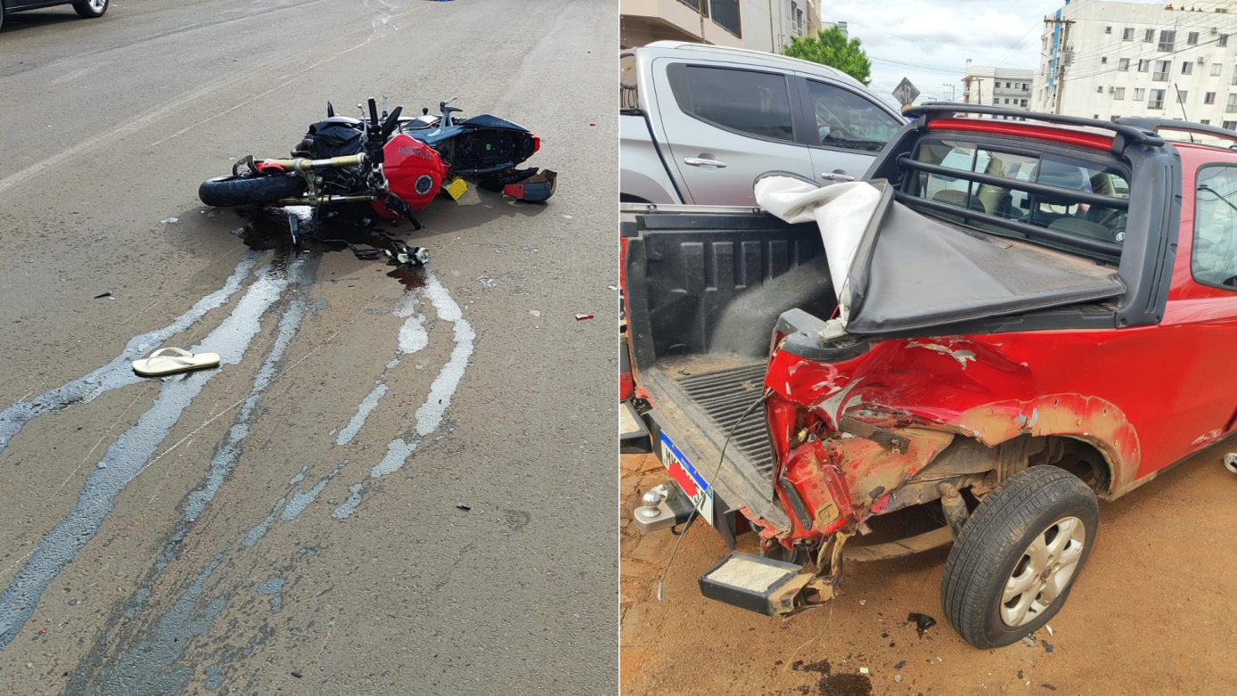 Moto com duas pessoas bate em carro e deixa um morto em Chapecó