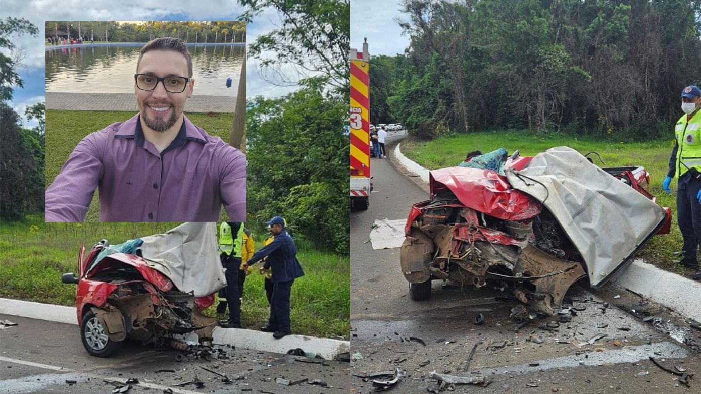 Colisão frontal deixa um morto na BR-282, em Cordilheira Alta