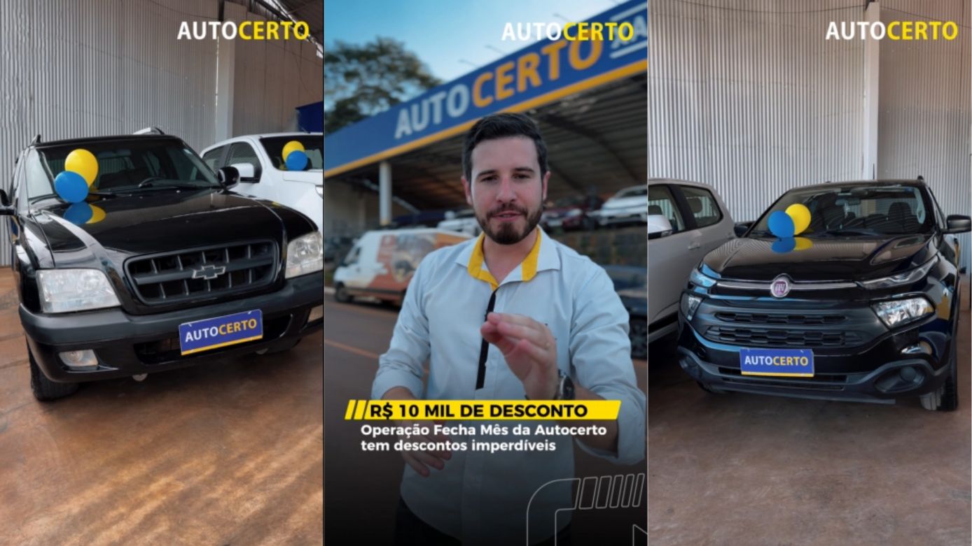 VÍDEO: operação Fecha Mês da AutoCerto traz ofertas para quem quer economizar de verdade