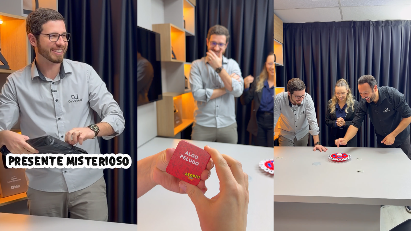 VÍDEO: A galera do Canal Ideal ganhou um brinquedo novo para desestressar… será?