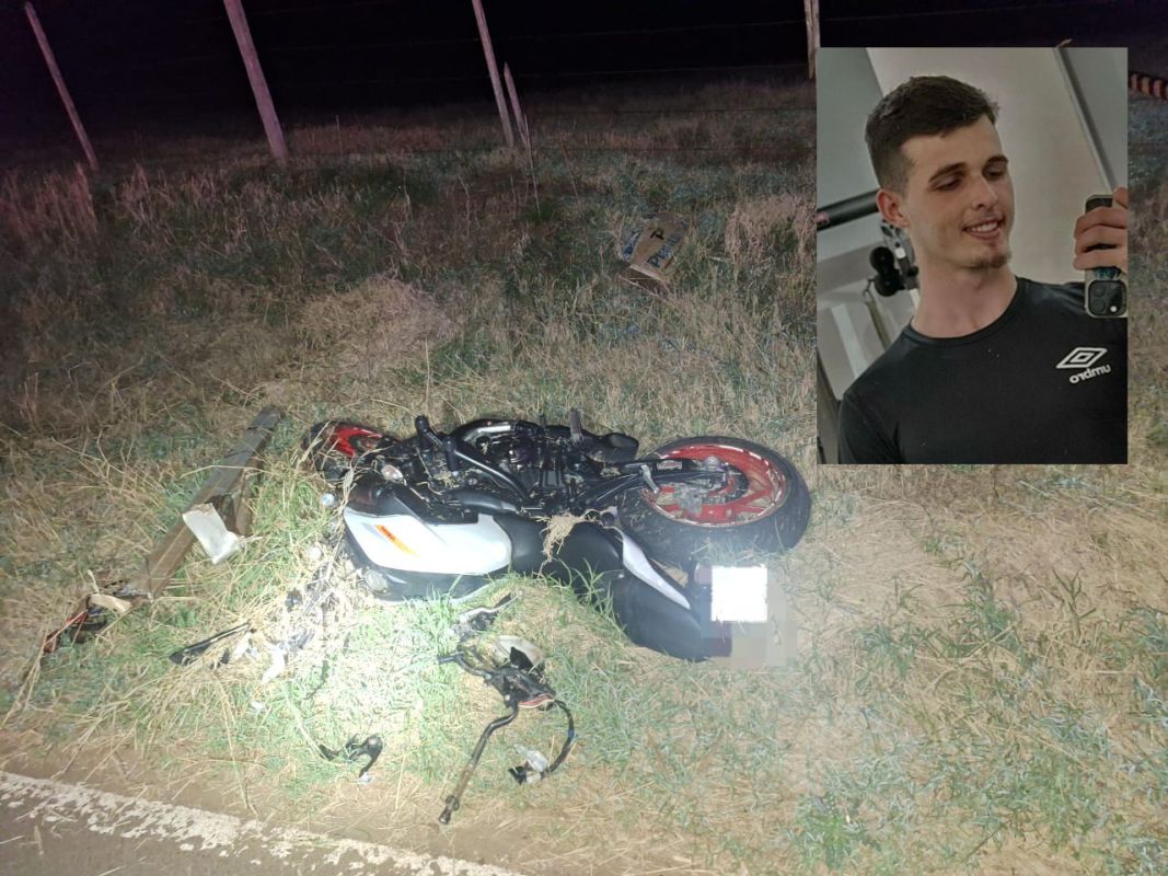Jovem de 20 anos morre em acidente entre motocicleta e caminhão registrado na SC-470