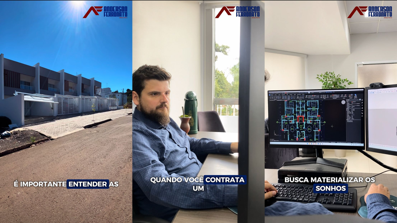 VÍDEO: Para sua obra contrate o arquiteto Anderson Ferronato