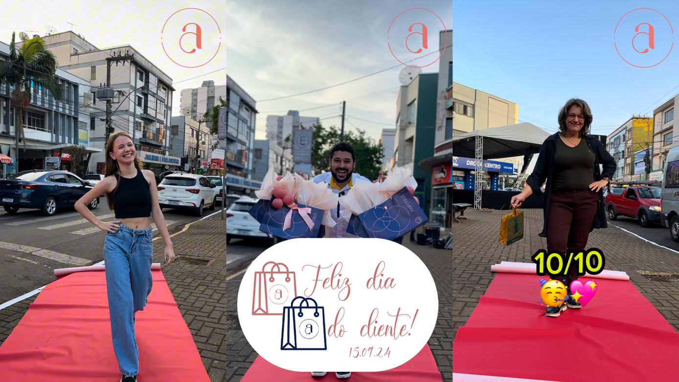 VÍDEO: Em homenagem ao Dia do Cliente, a Anfitriã promoveu uma ação especial: desfilou, ganhou!
