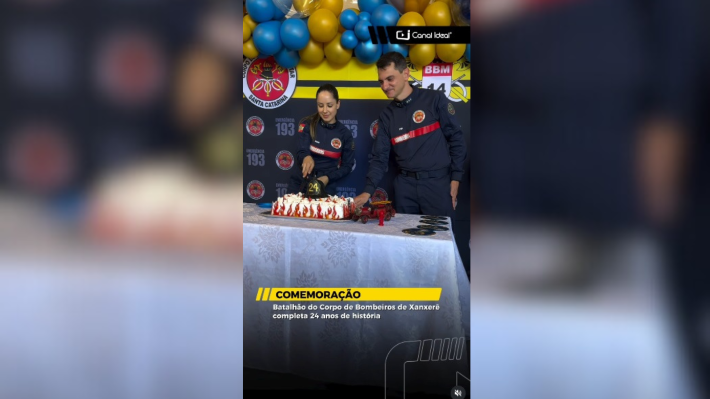VÍDEO: Batalhão do Corpo de Bombeiros de Xanxerê completa 24 anos de história