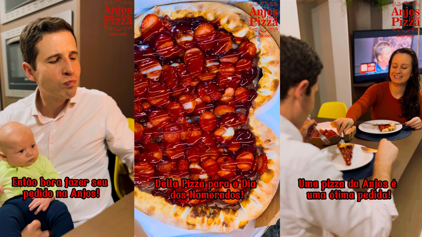VÍDEO: pizza no formato de coração é novidade para o Dia dos Namorados na Anjos
