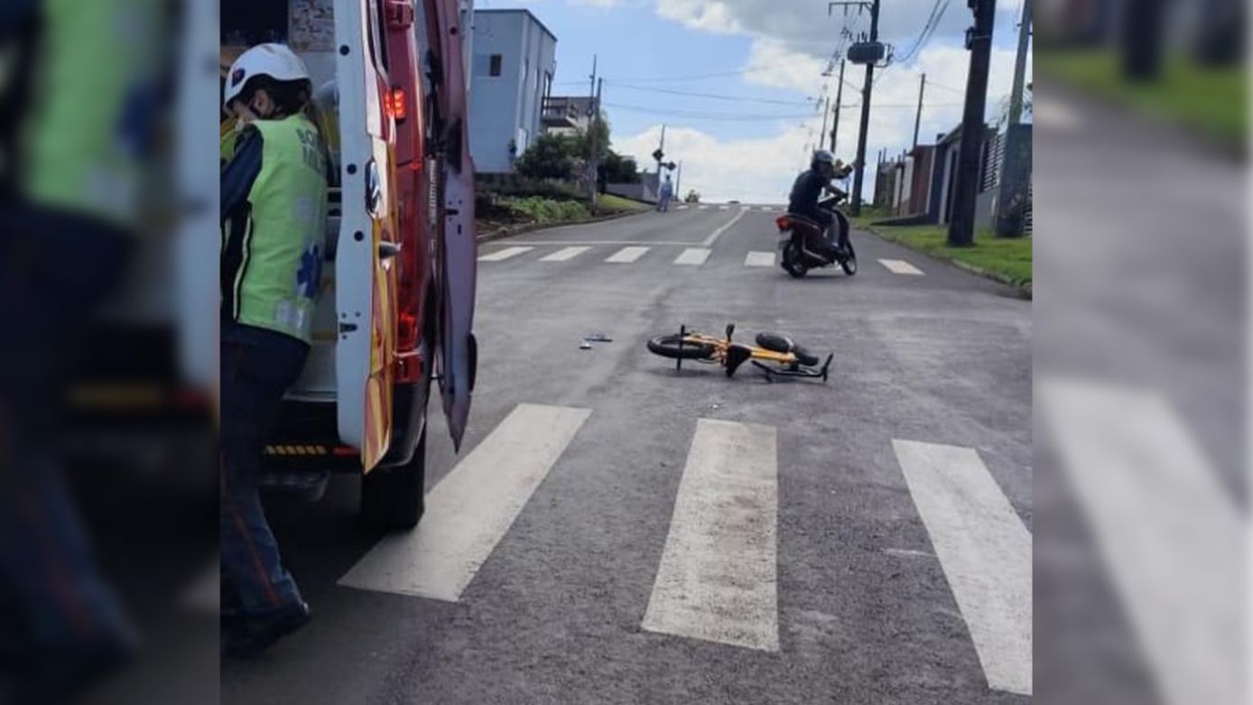 Criança de cinco anos fica gravemente ferida após atropelamento em Quilombo