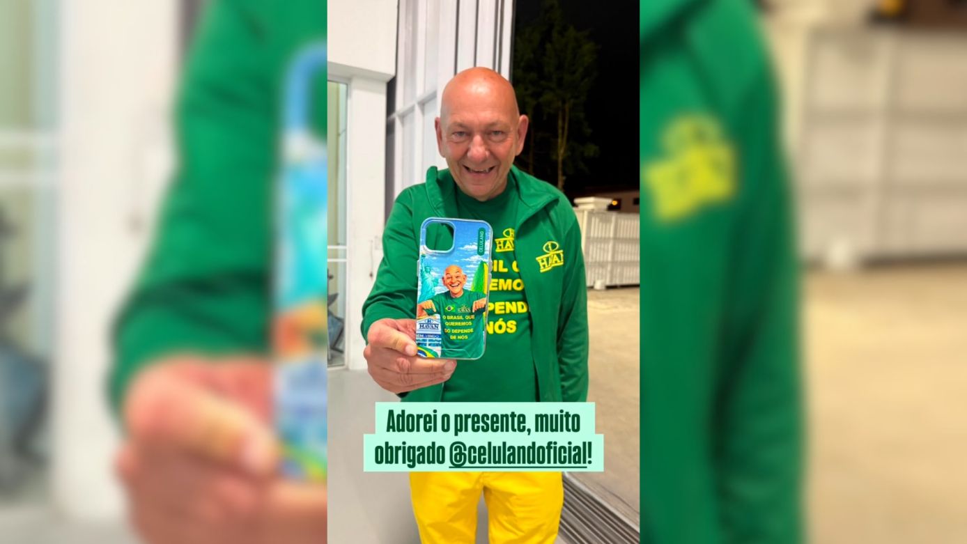 VÍDEO: Luciano Hang, o Véio da Havan, voltou a receber capinhas da Celuland, de Xanxerê, após trocar de celular.