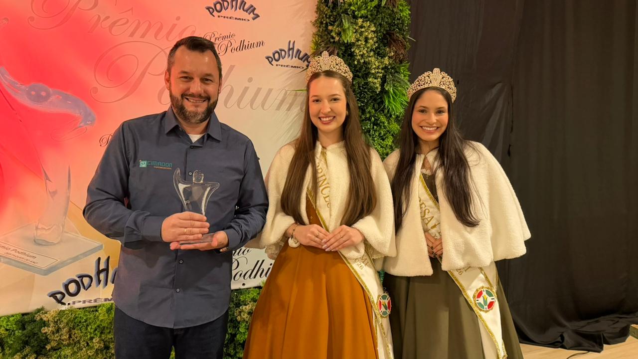 Cimadon Informática ganhou destaque na premiação da Podhium Pesquisas como melhor loja de informática