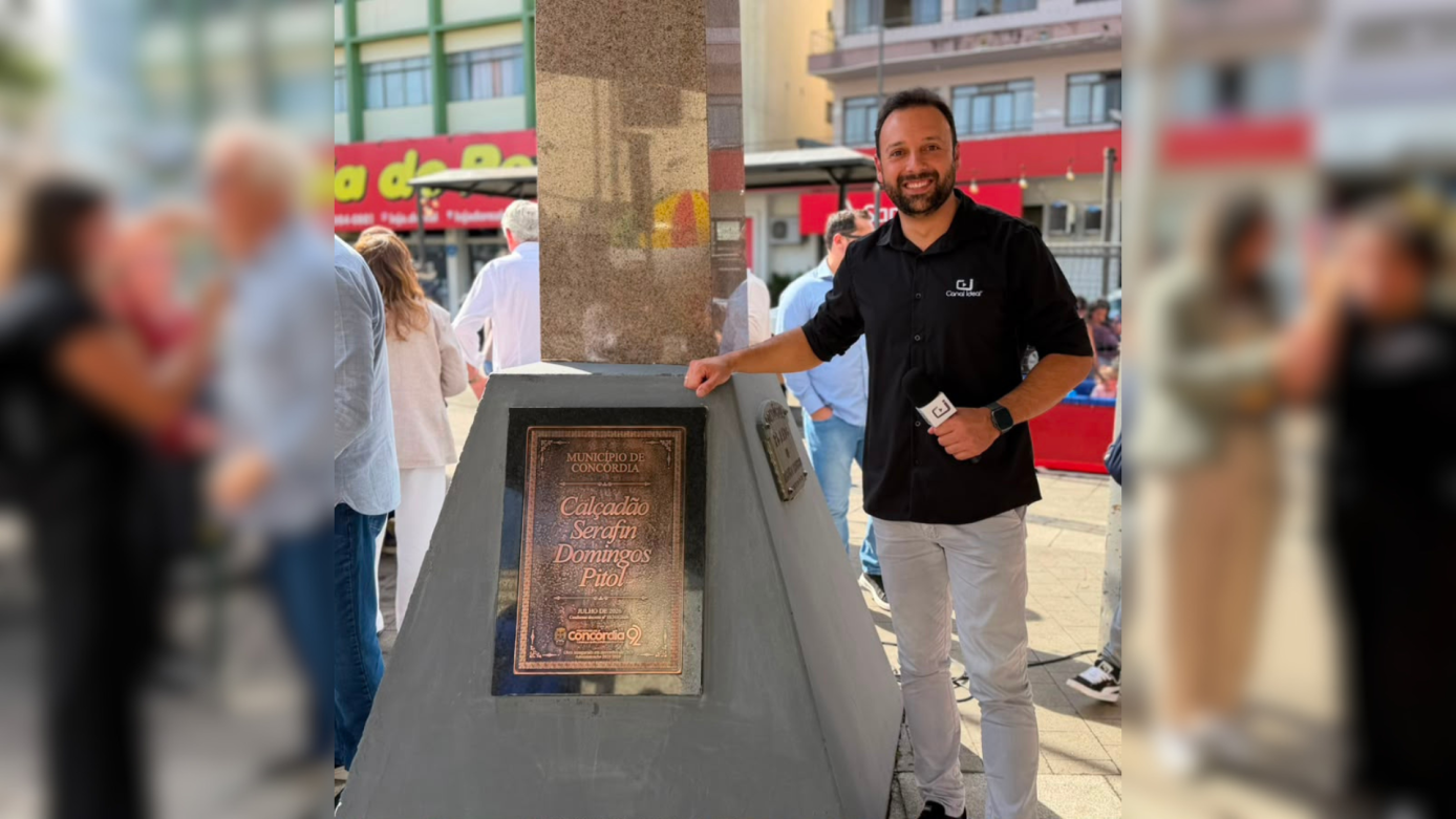 VÍDEO: Calçadão de Concórdia passa a levar o nome de Serafim Domingos Pitol