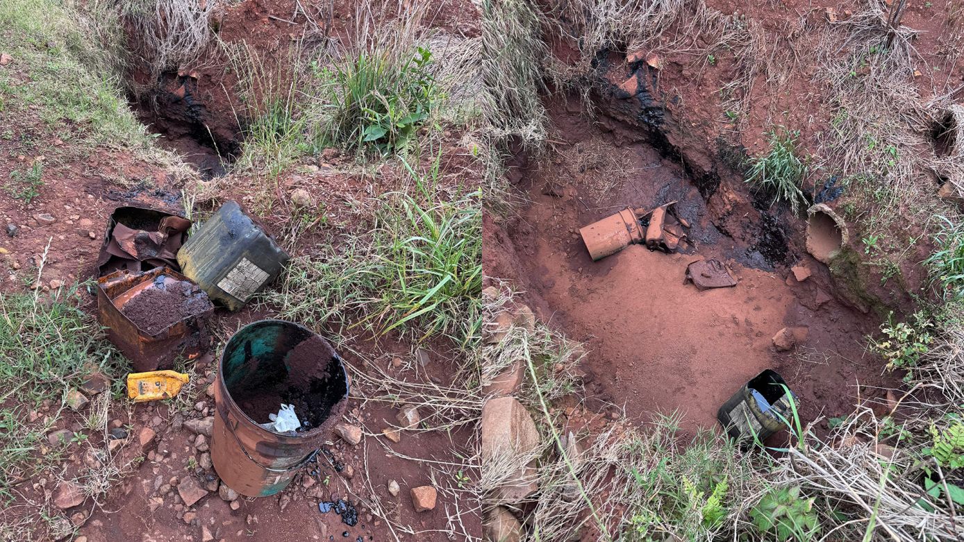 Produtores rurais denunciam descarte irregular de lixo em área próxima à reserva de araucárias em Xanxerê